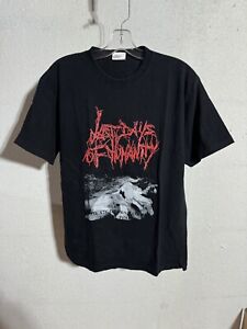 Vintage 2004 Last Days Of Humanity The XTC of Swallowing T Shirt XL Goregrind