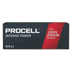 24 AA Duracell Procell Intense Alkaline Batteries 1.5V (PX1500, LR6)