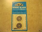 OLFA Rotary Cutter Replacement Blades Tungsten Steel RB28-1 28mm 2 pack