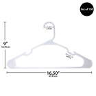 New ListingPlastic Notched Adult Hangers for Any Clothing Type, Arctic White 100 Count