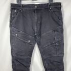G-Star Raw Men's Black 3-D Airblaze Skinny Jeans Pants Size 38W 34L $290 Retail