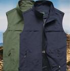 New Spring/Fall Men's Fishing Photography Vest Pocket Tops Sleeveness Coats gift