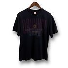 Vintage 1996 Levi's Men's Graphic Single Stitch T Shirt Black Size Medium 21x28