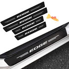 4PCS For Ford Edge Accessories Car Door Sill Scuff Plate Protector Step Sticker (For: 2019 Ford Edge SEL 2.0L)