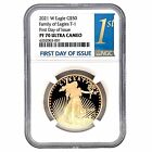 2021-W $50 Gold Eagle Type 1 NGC PF70UCAM First Day of Issue Proof 1oz Coin
