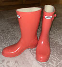 Hunter Original Gloss Short Rain Boots Women's Size 7M/8F Coral