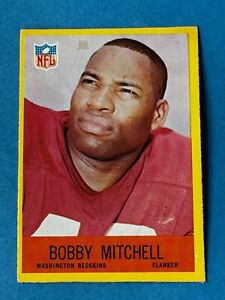 1967 PHILADELPHIA GUM #186 BOBBY MITCHELL EX-MT HOFer