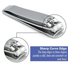 1pc Silver Nail Clipper Finger Toenail Cutter Nail Trimmer Curved Edge Clippers