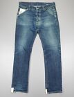 G-Star Aero Tapered Blue Straight Jeans Button Fly Distressed Size 36x36