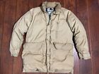 The North Face Vintage 1980s Down Jacket Tan L Brown Label USA Puffer 