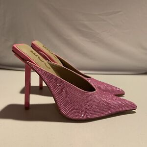 EGO Pink Sparkly Heel Size US 7 [C2]