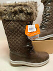 New Arctic Shield Insulated Winter Warm Snow Brown Boots Women's Size 10