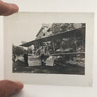 Antique Glass Plate Negative Photo Men Flying Boat Airplane Aircraft Aviator