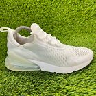 Nike Air Max 270 Triple White Womens Size 7.5 Athletic Shoes Sneakers 943345-103