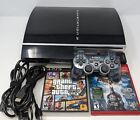 Sony PlayStation 3 PS3 CECHL01 Backwards Compatible With PS1 Only 80GB Bundle
