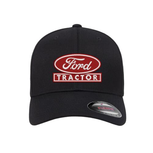 Ford Tractor Logo Embroidered Flexfit Fitted Ball Cap