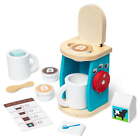 Melissa & Doug 11-Piece Brew and Serve Wooden Coffee Maker Set -Play Accessories