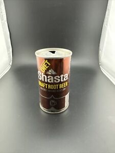 SHASTA DRAFT ROOT BEER DIET SODA 12 OUNCE CAN VINTAGE -ORIGINAL COOL COLLECTIBLE