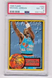 New Listing1996 Fleer NBA All-Star Michael Jordan #282 PSA 8  Chicago Bulls GOAT HOF