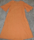 BRYN WALKER Liliana Linen Kaftan Midi Dress Mango size M Excellent