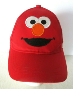 Sesame Street Elmo Toddler Baseball Ball Cap Hat Red OSFM Adjustable Strap Red