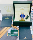 Rolex Submariner 16613 Steel Yellow Gold Blue Bezel Watch BOX/PAPER NO RESERVE!