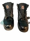 BRAHMA Men's Black Steel Toe Work Boots Lace Waterproof Size US 13 Wide