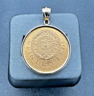 1959 Veinte 20 Peso Mexican Gold Coin & 14kt. Bezel/Pendant