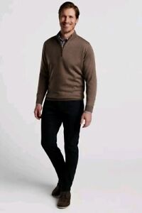Peter Millar Crown Sport Ultimate Sateen Five-Pocket Pants Mens Size 35x30 Black