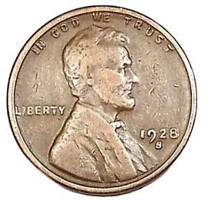 1928-S Lincoln Wheat Cent “Best Value on eBay “ Free S/H W/Tracking