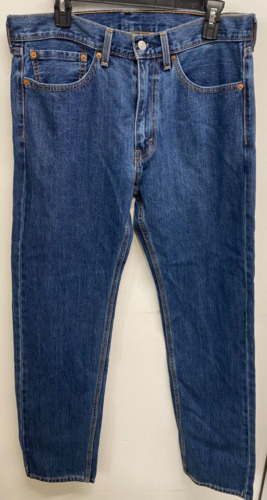 Levi's 505 Straight Leg, Regular Fit, Blue Jeans, Men's 34 X 34, CLEE34