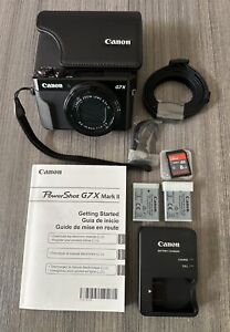 New ListingCanon PowerShot G7 X Mark II Compact Digital Camera - Accessories Included