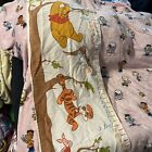 Disney Winnie The Pooh Growth Chart Growing Up Nursery Fabric Cloth Baby Vintage