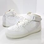 NIKE AIR FORCE 1 MID TRIPLE WHITE SNEAKERS MEN'S SIZE 11.5 SHOES 315123-111  !