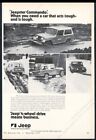 1970 Jeep Jeepster Commando pickup 4 work photo vintage trade print ad