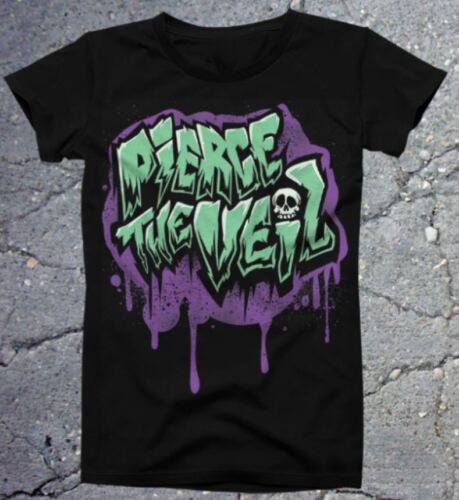 Vintage Pierce The Veil band Skull Black Cotton S-5XL Men T-shirt
