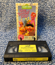 Sesame Street: Sing Yourself Silly! VHS 1990 Kids Sing Along