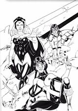 X-Men by Adriano - Original Comic Art Drawing Pinup Marvel Storm 11x17