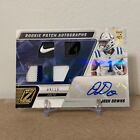 2023 Zenith Josh Downs /10 Gold Rookie Patch Auto RC Colts #221 NIKE LOGO RPA