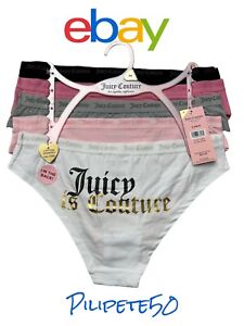 Juicy  Couture Women's Cute & Curvy Bikini NO PANTY LINES~5 Pc Set~MEDIUM~JC8121