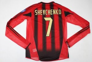ac milan jersey 2004 2005 shirt shevchenko long sleeve serie a style