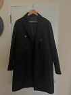 Bonobos Wool-Cashmere Blend Double Breasted, Peak Lapel Overcoat - 40R