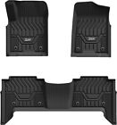3W Floor Mats TPE Liner for Nissan Armada 2017-2018 All Weather Custom Fit Black (For: INFINITI QX80)