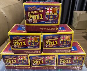 (Lot of 6 Factory Sealed Boxes) 2010-11 Panini FC Barcelona Stickers (300 Packs)