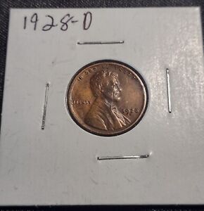 1928-D   XF-AU/EXTRA FINE-ABOUT UNCIRCULATED  LINCOLN CENT  FAST SECURE SHIPPING