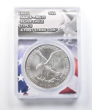 MS70 2021 American Silver Eagle - First Strike - T2 - Graded ANACS *443