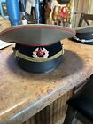 USSR SOVIET RUSSIAN ARMY MILITARY TANK TROOPS OFFICER'S PARADE VISOR HAT - FS