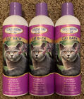 3x Gold Medal Pets Cat Bath fragrance free dander allergen Mild Shampoo 12oz