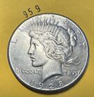 1928 P Peace Silver Dollar US $1 90% Silver Coin KEY DATE