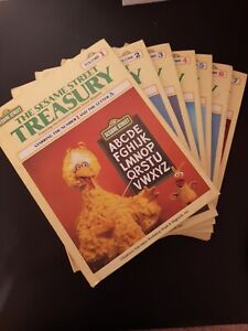 Vintage 1983 The Sesame Street Treasury Books Volumes 1-7 Lot